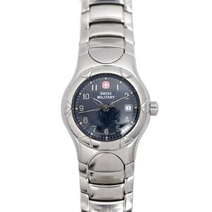 Swiss Military Ladies Blue Dial Vintage Swiss Made Wrist Watch 28mm